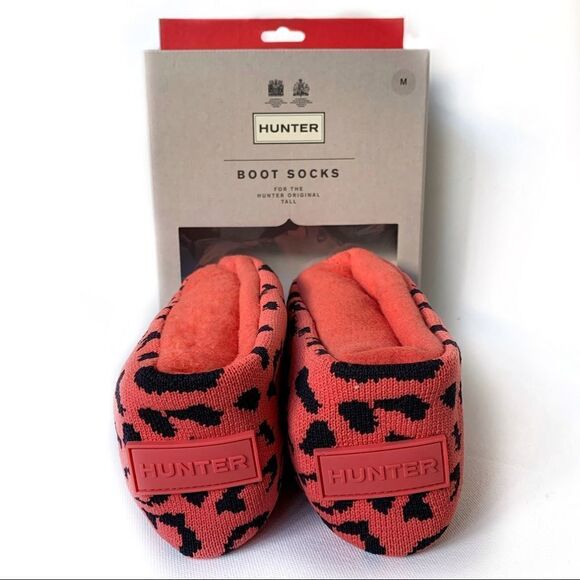 HUNTER Snow Leopard Cuff Boot Sock! - Picture 1 of 7